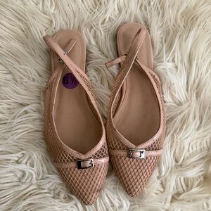 Madden Girl Elegant Pink Slingback Flats